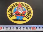 sticker BLOKKER speelgoed kabouter *, Verzamelen, Stickers, Ophalen, Zo goed als nieuw