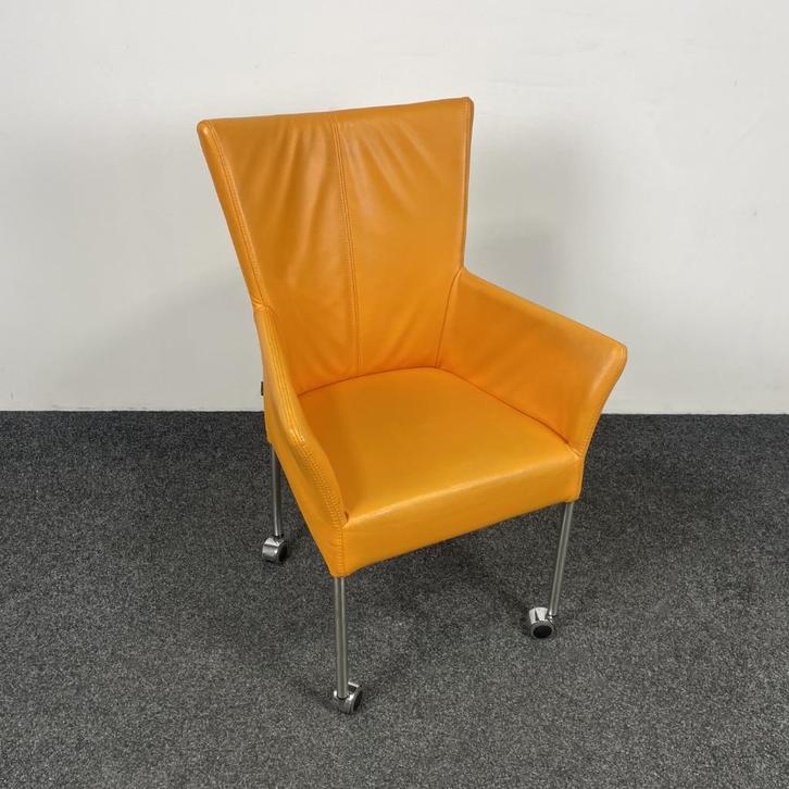 Vervoort Verrijdbare Stoel - Oranje  25215, Huis en Inrichting, Stoelen, Gebruikt, Eén, Overige kleuren, Ophalen