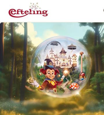 1 entreekaart Efteling geldig tot 31-12-2025 beschikbaar voor biedingen