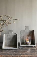 Houten bakjes set van 2 hout bakje stoer sober landelijk, Verzenden, Nieuw