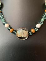 Fluoriet jaspis koraal beschermt geluk healing magie SALE, Sieraden, Tassen en Uiterlijk, Kettingen, Blauw, Nieuw, Ophalen of Verzenden