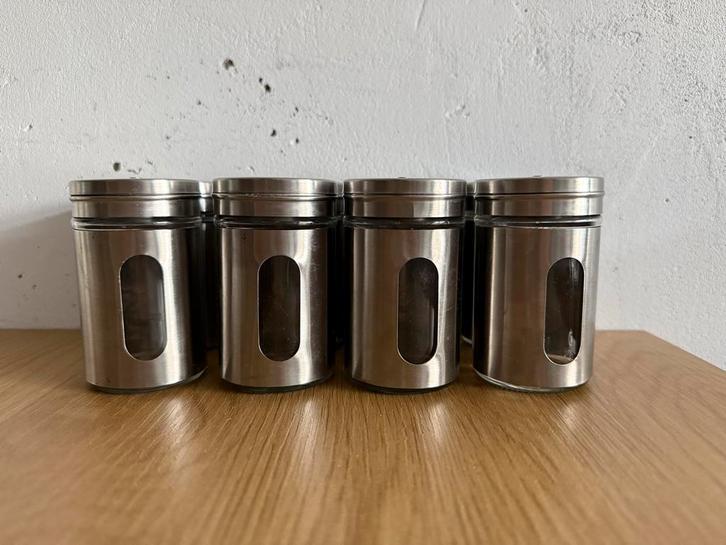 Set van 8 kruidenpotjes met 3 standen, Huis en Inrichting, Keuken | Keukenbenodigdheden, Gebruikt, Ophalen of Verzenden