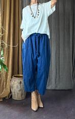 Mooie outfit set linnen vib  blouse jasje broek 38, Ophalen of Verzenden, Zo goed als nieuw, Maat 38/40 (M)