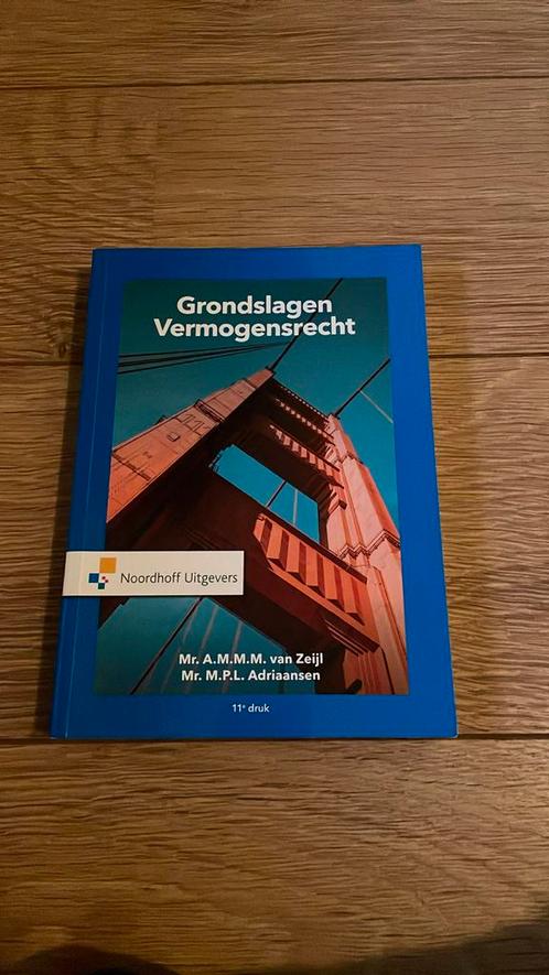 Mr.A.M.M.M. van Zeijl - Grondslagen Vermogensrecht, Boeken, Wetenschap, Zo goed als nieuw, Ophalen of Verzenden