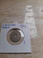 5 Centimes 1927 Belgie, Postzegels en Munten, Ophalen of Verzenden, België, Losse munt