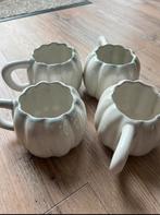 Set van 4 Anthropologie Pompoen Mokken, Ophalen of Verzenden, Nieuw, Overige stijlen, Kop(pen) en/of Schotel(s)