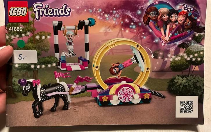 Lego friends 41686 Magische Acrobatiek, Kinderen en Baby's, Speelgoed | Duplo en Lego, Zo goed als nieuw, Lego, Complete set, Ophalen of Verzenden