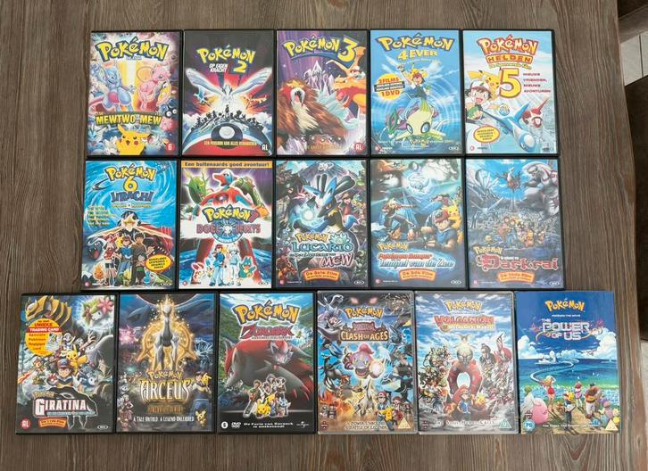 16 POKEMON FILMS (DVD’s), Cd's en Dvd's, Dvd's | Tekenfilms en Animatie, Zo goed als nieuw, Anime (Japans), Alle leeftijden, Ophalen of Verzenden