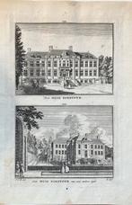 Paleis Soestdijk / Huis Zoestdijk, mooie oude gravures, Antiek en Kunst, Kunst | Etsen en Gravures, Ophalen of Verzenden