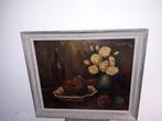 ANTIEK STILLEVEN TOPSCHILDERIJ op DOEK afm 76 X 65 cm, Antiek en Kunst, Kunst | Schilderijen | Klassiek, Ophalen