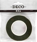 Creativ Company floral tape donkergroen 27 meter 12 mm breed, Hobby en Vrije tijd, Knutselen, Materiaal, ., Nieuw, Ophalen of Verzenden