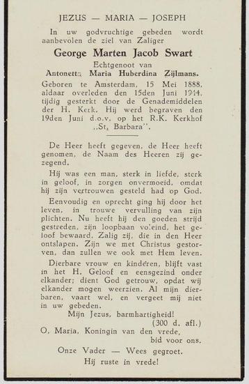 Amsterdam 1888 - 1944 George Swart beschikbaar voor biedingen