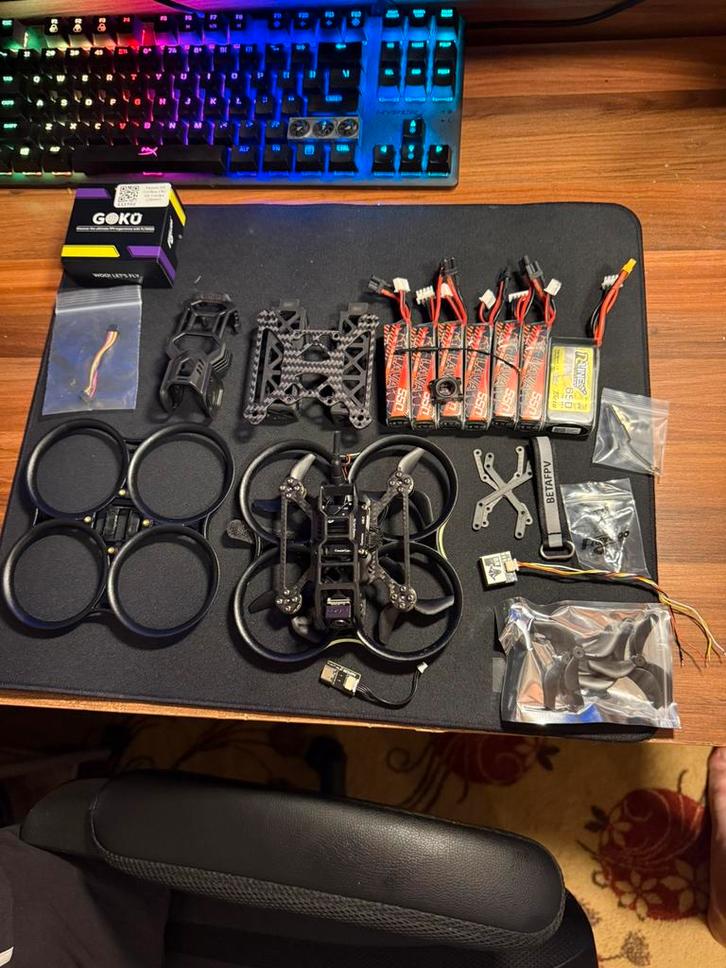 Beta FPV pavo 20 pro + Dji o4 unit + 7 batteries + extra, Kinderen en Baby's, Speelgoed | Racebanen, Zo goed als nieuw, Elektrisch