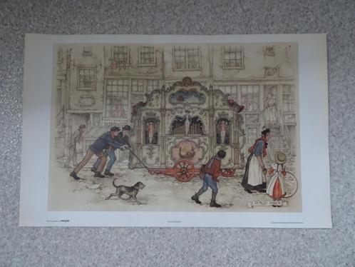 3 tekeningen van Anton Pieck, Antiek en Kunst, Kunst | Tekeningen en Foto's, Ophalen