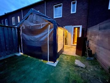 Partytent 3x4m grijs semi professioneel beschikbaar voor biedingen
