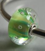 Trollbeads GROENE STREEP MET BELLETJES, Sieraden, Tassen en Uiterlijk, Bedels, -, -, Zo goed als nieuw, Trollbeads