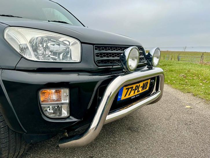 Toyota Rav4 2.0 5deurs 4WD 2001 Zwart Airco Carplay Trekhaak, Auto's, Toyota, Particulier, Rav4, 4x4, ABS, Airbags, Airconditioning