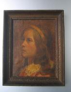 Oleografie vrouw, Ophalen of Verzenden