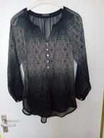 Transparante blouse, Maat 38/40 (M), Zwart, Street One, Ophalen of Verzenden