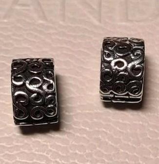 Pandora bedel zilver clip * meer Pandora bedels te koop *, Sieraden, Tassen en Uiterlijk, Bedels, Gebruikt, Pandora, Zilver, 2 of 3 bedels