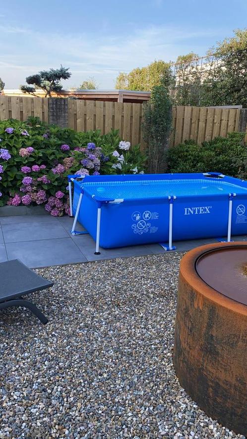 Intex Metal Frame zwembad 260 x 160 cm, 65 cm hoog, Tuin en Terras, Zwembaden, Gebruikt, Opzetzwembad, Minder dan 80 cm, 200 tot 400 cm