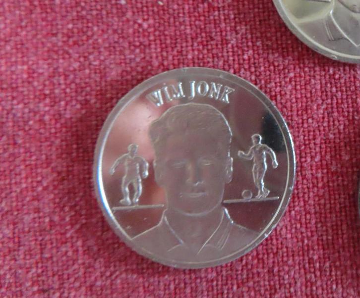 voetbalmunten Shell, Wim Jonk, 1998, Oranje 2000 map, etc., Verzamelen, Sportartikelen en Voetbal, Overige typen, Overige binnenlandse clubs