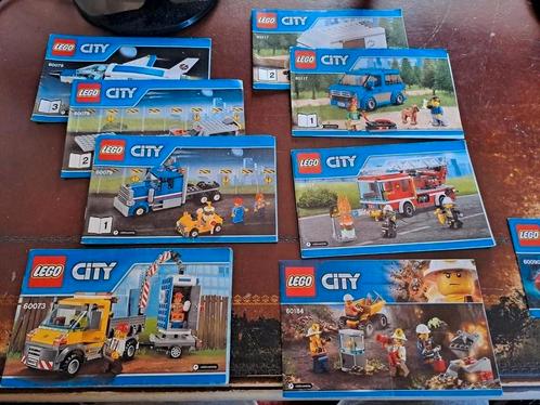 Lego CITY instructie 60073 60079 60090 60184 60107 60117, Kinderen en Baby's, Speelgoed | Duplo en Lego, Zo goed als nieuw, Ophalen of Verzenden
