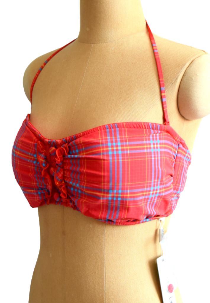 Nieuwe Seafolly bikinitop, Schots geruite top, Mt. 42 / L, Kleding | Dames, Badmode en Zwemkleding, Nieuw, Bikini, Rood, Verzenden