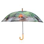 Paraplu badende Vogels, Plu, Regen, Vrolijk, Speciaal, Nieuw, Robanjer, Overige kleuren, Nieuw, Ophalen of Verzenden