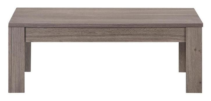 VOORRAAD Rechthoekige Grijs eiken salontafel Eos NIEUW, Huis en Inrichting, Tafels | Bijzettafels, Nieuw, Rechthoekig, 45 tot 60 cm