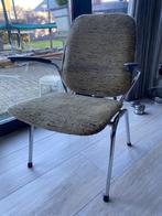 Vintage retro metalen stoel chroom, Ophalen, Zo goed als nieuw, Metaal, Eén