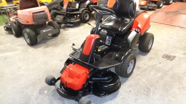 wegens inruil jonsered (husgvarna) frontmaaier 4x4, Tuin en Terras, Zitmaaiers, Gebruikt, 90 tot 120 cm, Elektrische starter, Mulchfunctie