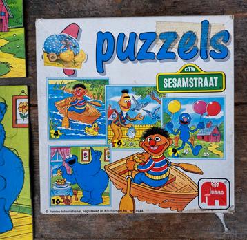 Sesamstraat Puzzels - Vintage! beschikbaar voor biedingen
