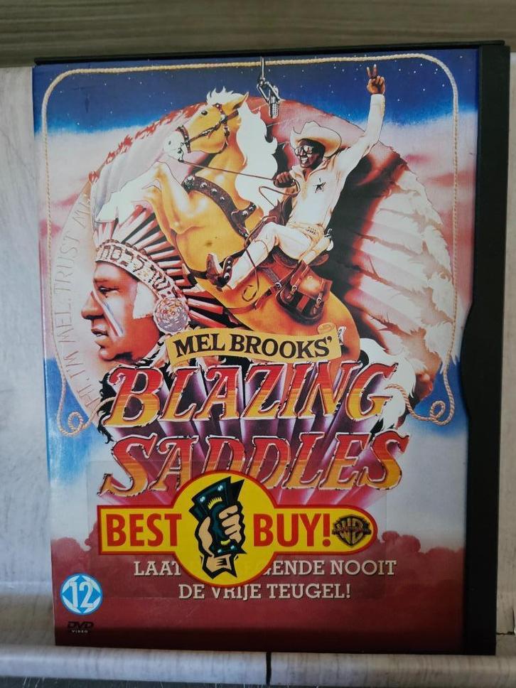Blazing Saddles (1974) Gene Wilder (Regie Mel Brooks) Dvd, Cd's en Dvd's, Dvd's | Klassiekers, Zo goed als nieuw, Komedie, 1960 tot 1980