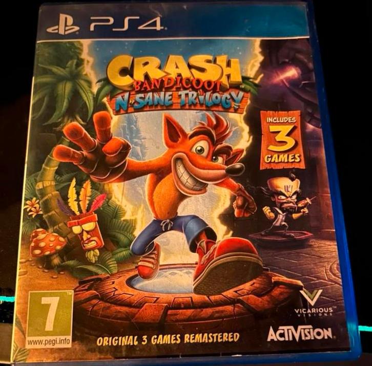 Tekoop playstion 4 spel cd Crash bandicoot, Spelcomputers en Games, Games | Sony PlayStation Vita, Zo goed als nieuw, Avontuur en Actie