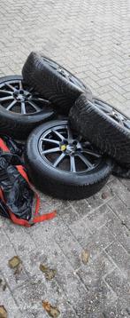 4 mooie Winterbanden Continental met velgen en opbergoezen, Ophalen, 16 inch, Banden en Velgen, 205 mm