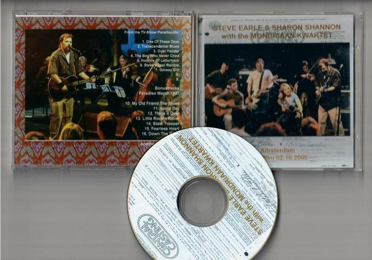 STEVE EARLE Sharon Shannon Mondriaan CDR Live Paradiso 2000, Cd's en Dvd's, Cd's | Rock, Zo goed als nieuw, Poprock, Ophalen of Verzenden