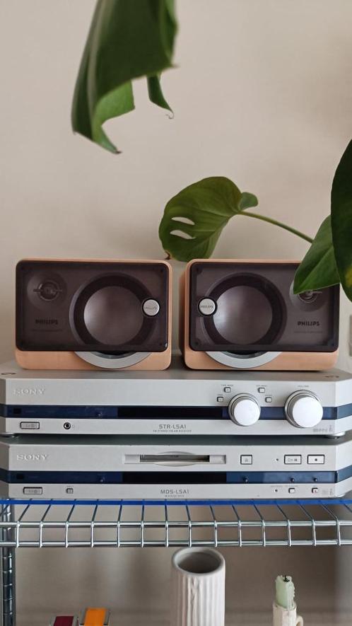 Sony Lissa MDS-LSA1 MiniDisc & STR-LSA1 Stereo Receiver HIFI, Audio, Tv en Foto, Versterkers en Receivers, Stereo, Sony, Ophalen of Verzenden