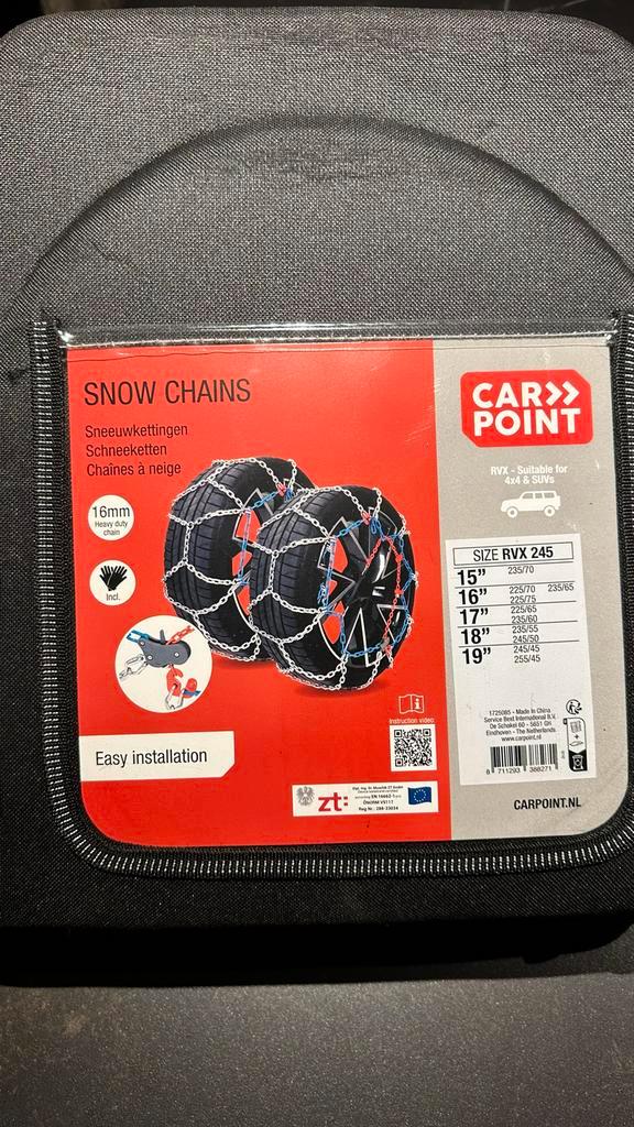 Sneeuwkettingen 4x4/SUV - Diverse maten - Te huur, Auto diversen, Sneeuwkettingen, Gebruikt, Ophalen