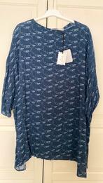 Ser mooie wijde viscose blouse 56, Kleding | Dames, Verzenden, Nieuw, Blauw, Blouse of Tuniek