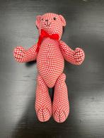 Teddy beer rood wit geruit, Verzamelen, Ophalen of Verzenden, Zo goed als nieuw, Stoffen beer, Overige merken