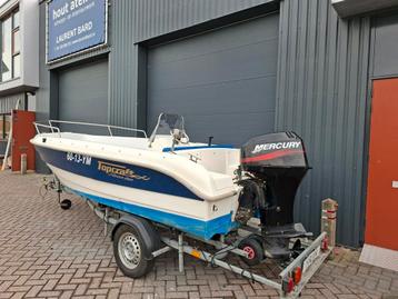 Prachtige Topcraft 440 + Mercury 30PK *POWERTRIM* beschikbaar voor biedingen