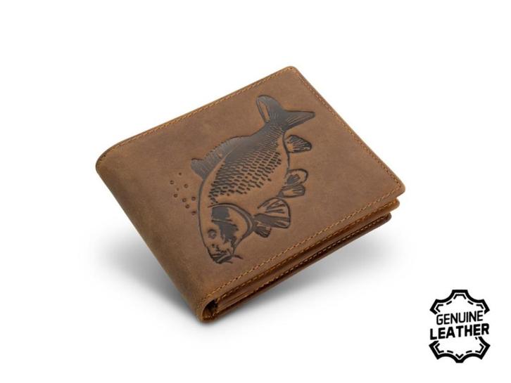 Delphin Leather Wallet Carp Classic portomonnee, Watersport en Boten, Hengelsport | Witvissen, Nieuw, Overige typen, Ophalen of Verzenden