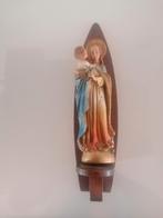 Oud Gipsen Mariabeeld met Kind, Antiek en Kunst, Antiek | Religie, Ophalen of Verzenden