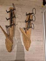 Unieke wijnfles rekken van massief hout en metaal, Ophalen, Nieuw, Hout, Minder dan 5 flessen