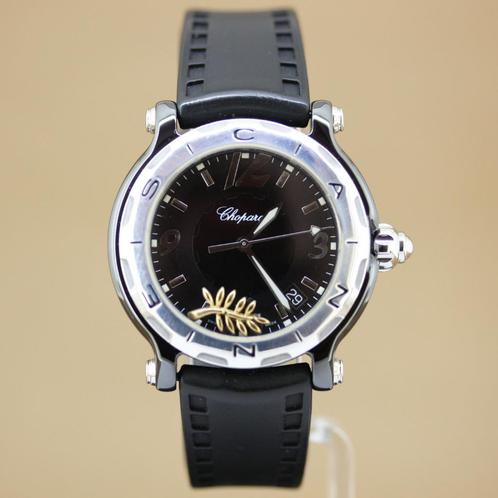 Chopard Happy Sport Limited Edition, Sieraden, Tassen en Uiterlijk, Horloges | Dames, Zo goed als nieuw, Polshorloge, Kunststof