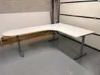 Mooi en goedkoop Ikea hoekbureau, Huis en Inrichting, Bureaus, Ophalen, In hoogte verstelbaar, Gebruikt, Bureau