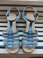 S Oliver sandaal met sleehak, maat 42, Ophalen of Verzenden, Zo goed als nieuw, Blauw, Sandalen of Muiltjes