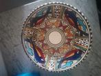Tunesische Schaal - Handbeschilderd Decoratiestuk, Huis en Inrichting, Schaal, Rond, Ophalen of Verzenden, Zo goed als nieuw