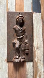 Mijnwerker gietijzeren plaquette, Antiek en Kunst, Ophalen of Verzenden